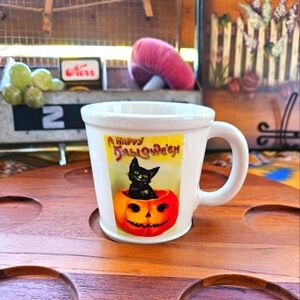 Rare Find Vintage Magenta Big M Rae Dunn Halloween Mug